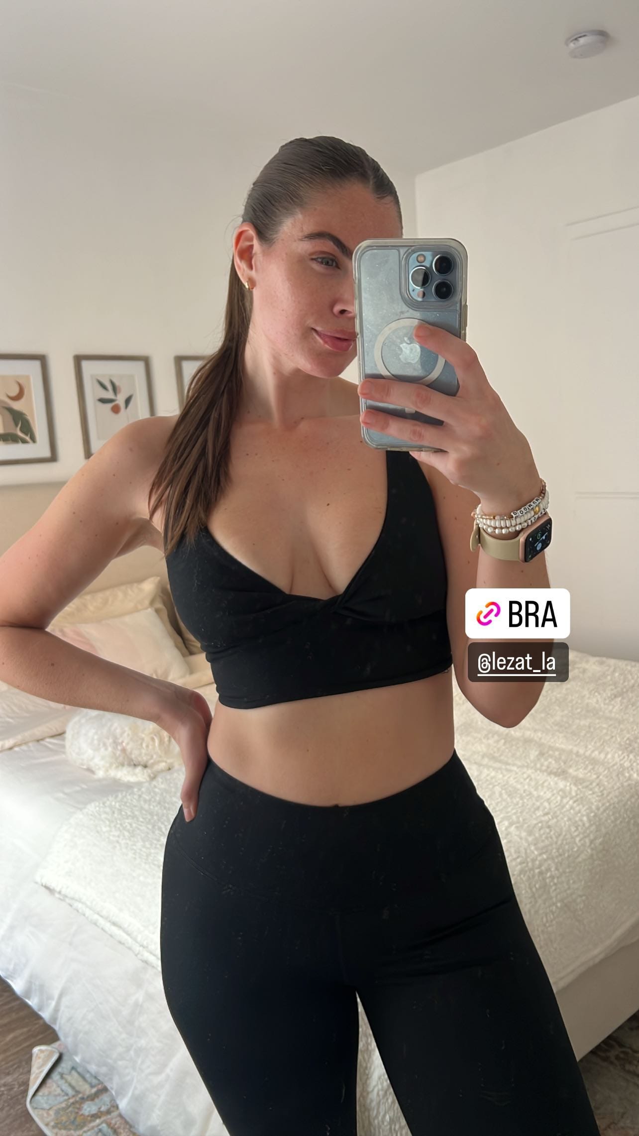 Ada Organic Cotton Twist Around Sports Bra